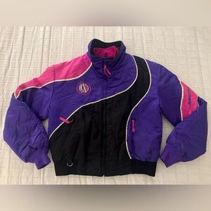Vintage Arctic Cat Snowmobile 3-In-1 Jacket Coat Women’s Medium Pink Purple